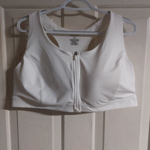 NWOT White Tek Gear sports bra size 3X